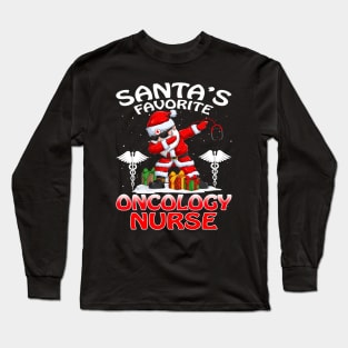 Santas Favorite Oncology Nurse Christmas T Shirt Long Sleeve T-Shirt